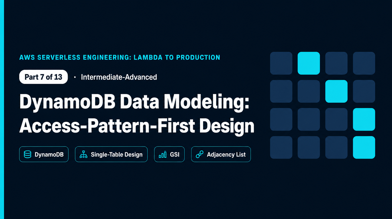 DynamoDB Data Modeling: Access-Pattern-First Design