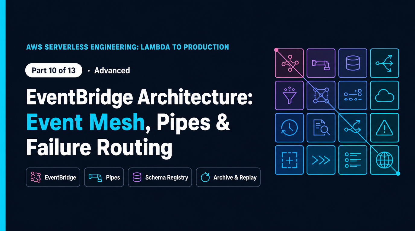 EventBridge Architecture: Event Mesh, Pipes & Failure Routing