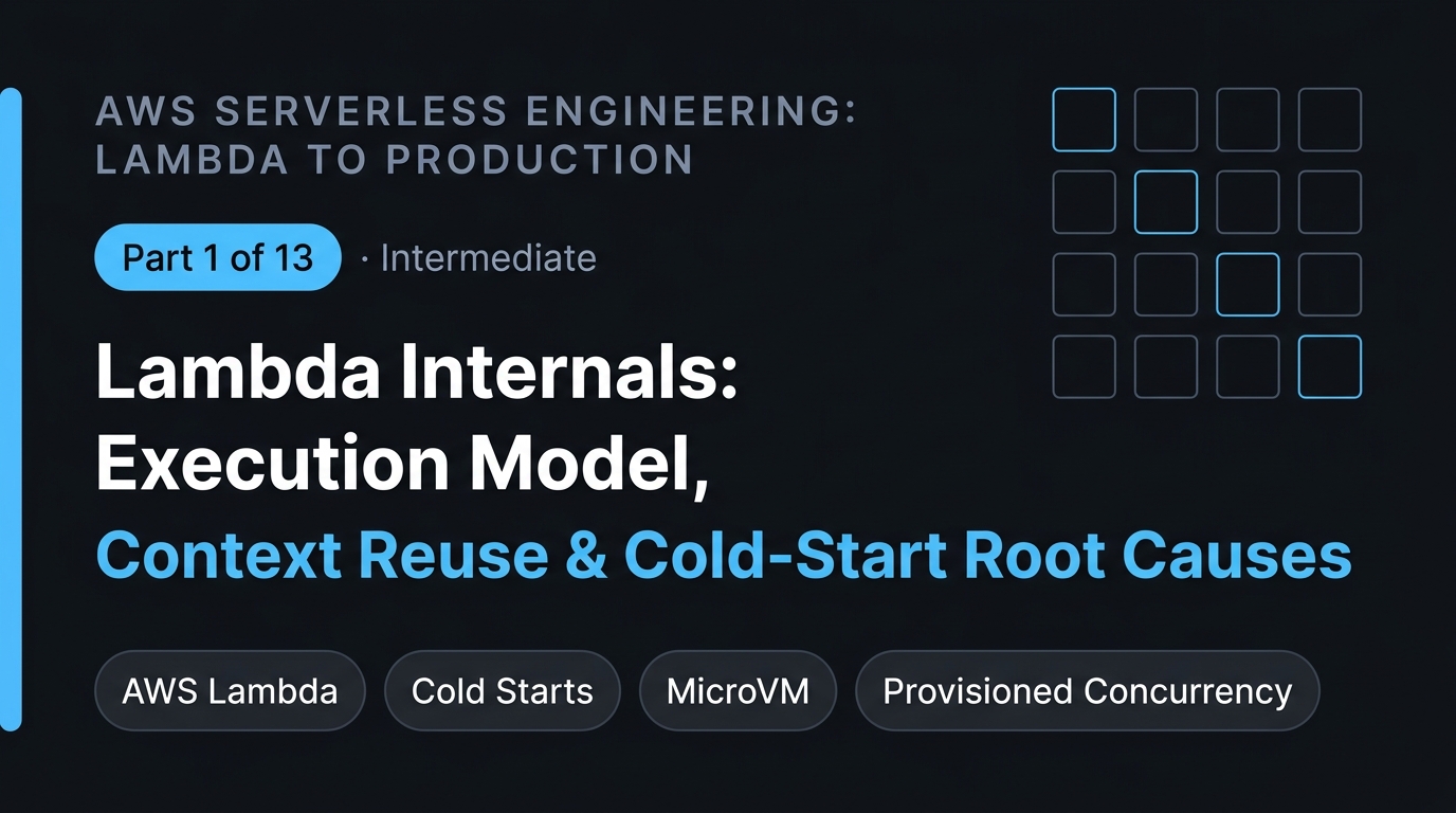 Lambda Internals: Execution Model, Context Reuse & Cold-Start Root Causes
