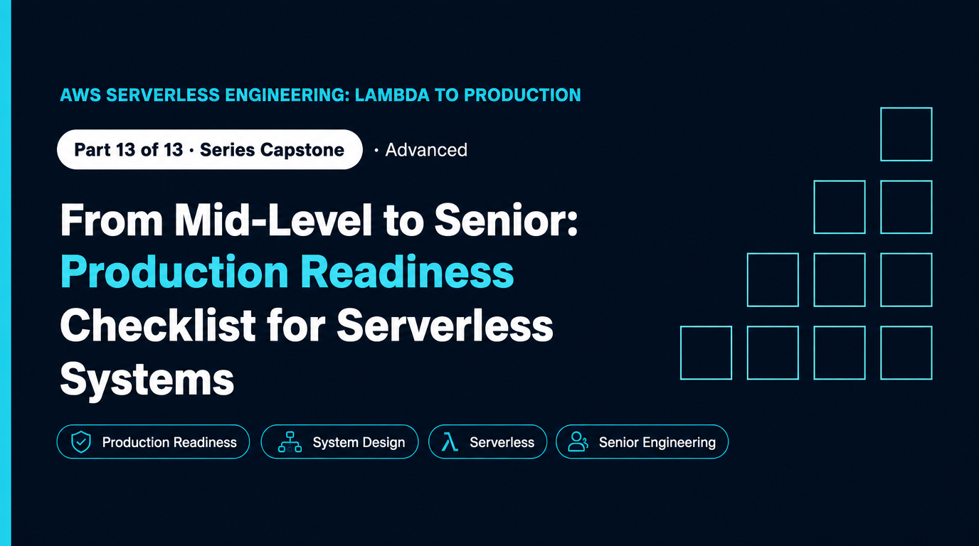 From Mid-Level to Senior: Production Readiness Checklist for Serverless Systems