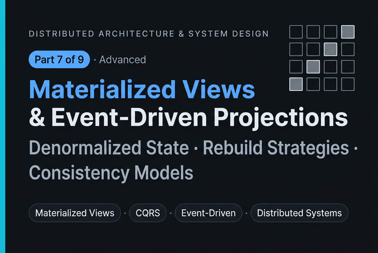 Materialized Views & Event-Driven Projections: Denormalized State, Rebuild Strategies & Consistency Models