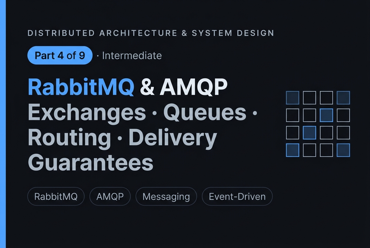 RabbitMQ & AMQP Messaging Topologies: Exchanges, Queues, Routing & Delivery Guarantees