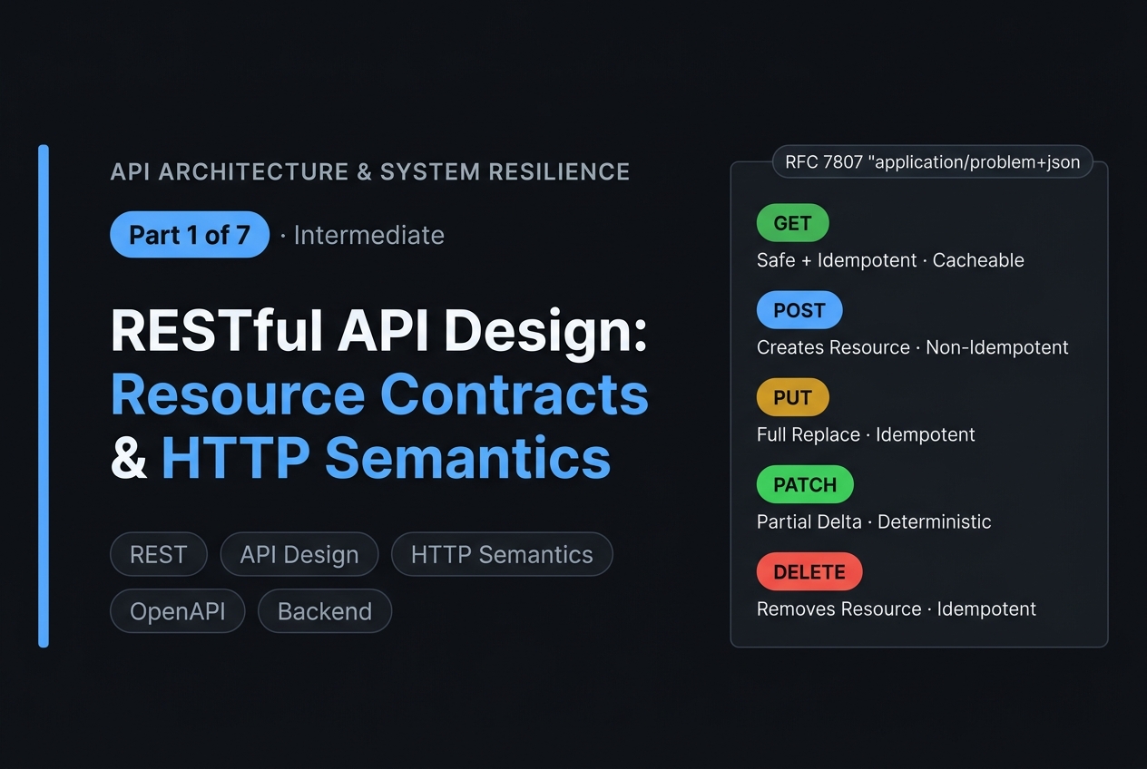 RESTful API Design: Resource Contracts, HTTP Semantics & Status Code Discipline