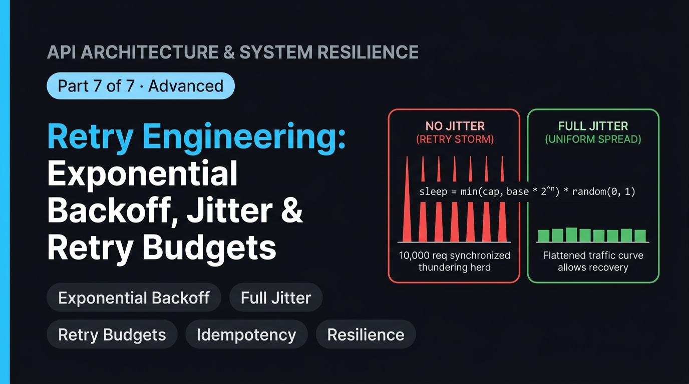 Retry Engineering: Exponential Backoff, Jitter & SLA-Derived Retry Budgets