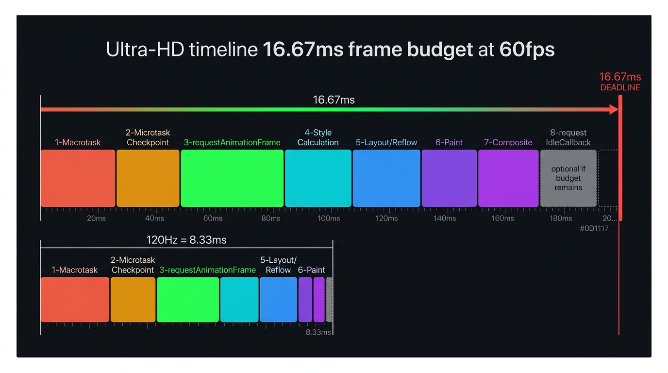 The Frame Budget & Rendering Pipeline: 16.67 ms to Ship a Frame
