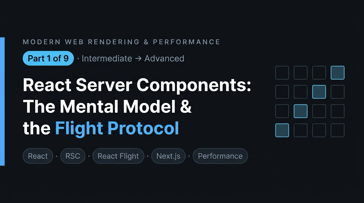 React Server Components: The Mental Model & the Flight Protocol