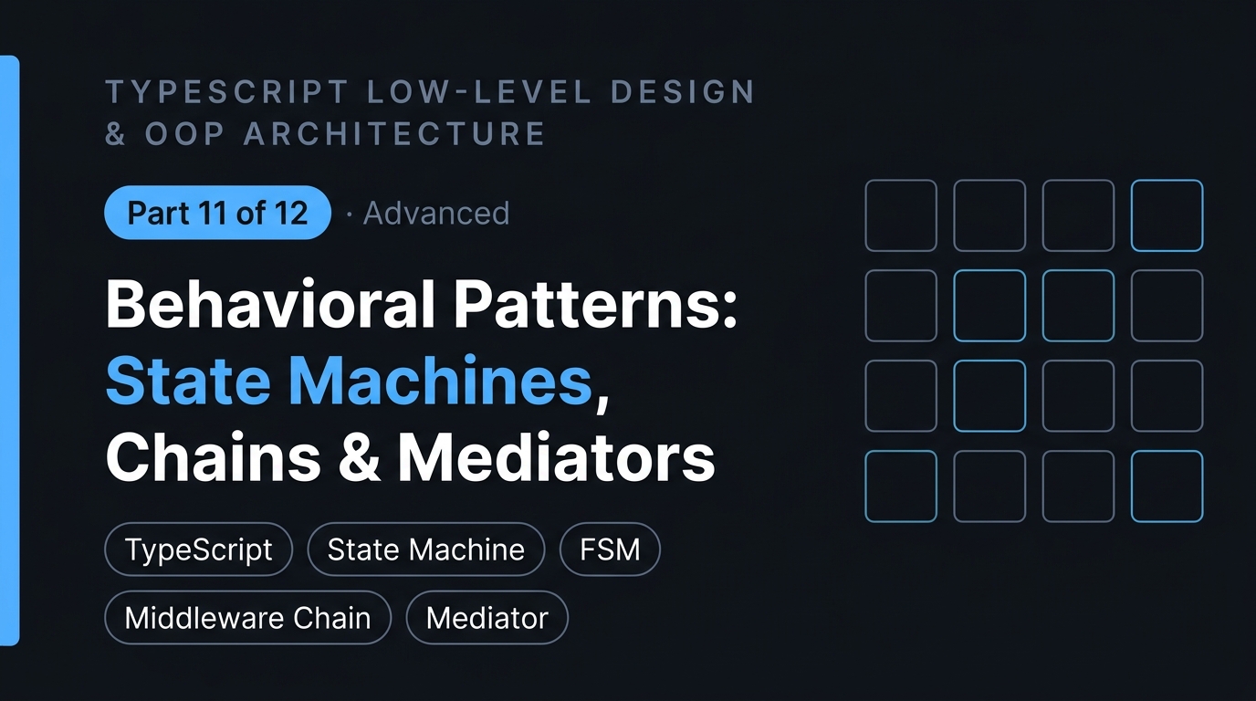 Behavioral Patterns: State Machines, Responsibility Chains & Mediators