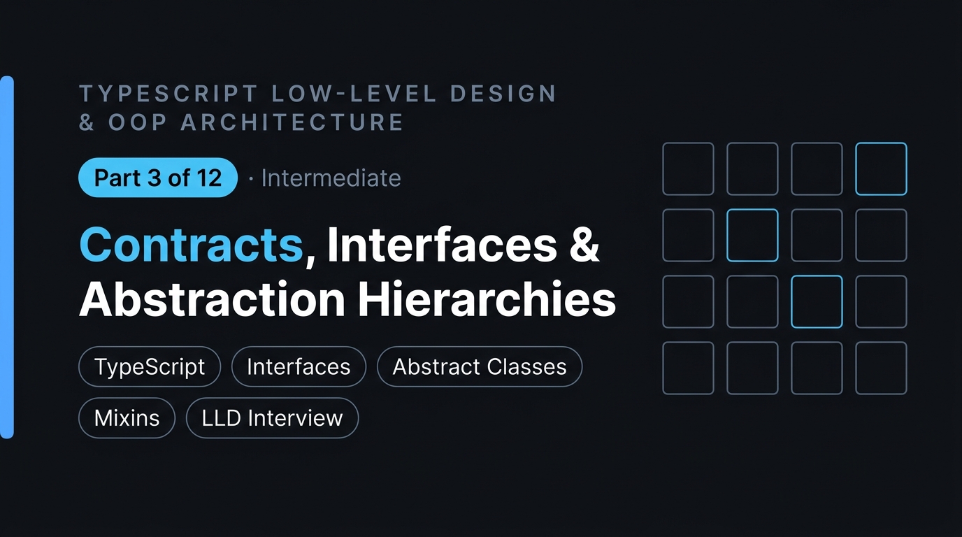 Contracts, Interfaces & Abstraction Hierarchies