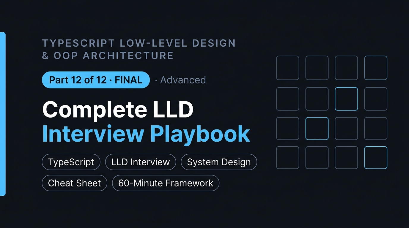 The Complete LLD Interview Playbook: TypeScript Systems Design in 60 Minutes