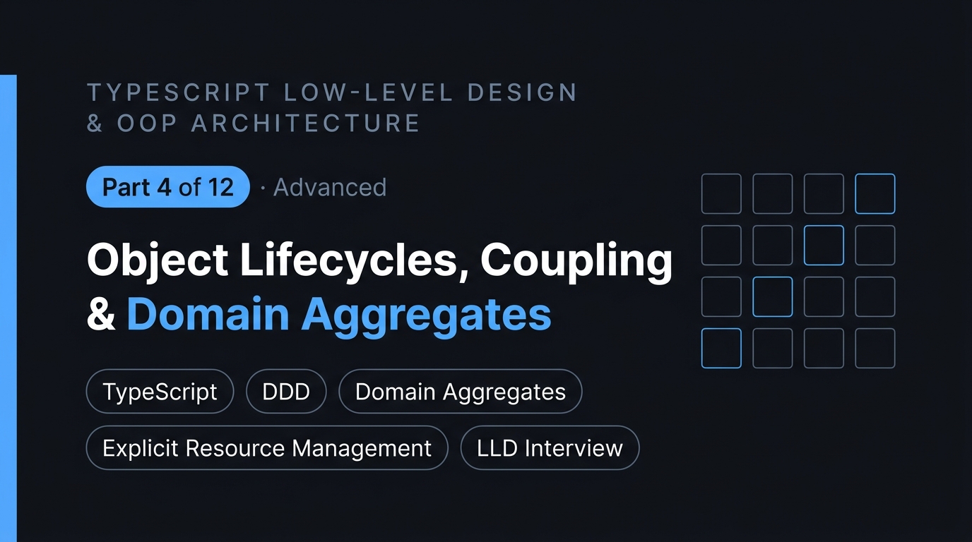 Object Lifecycles, Coupling & Domain Aggregates