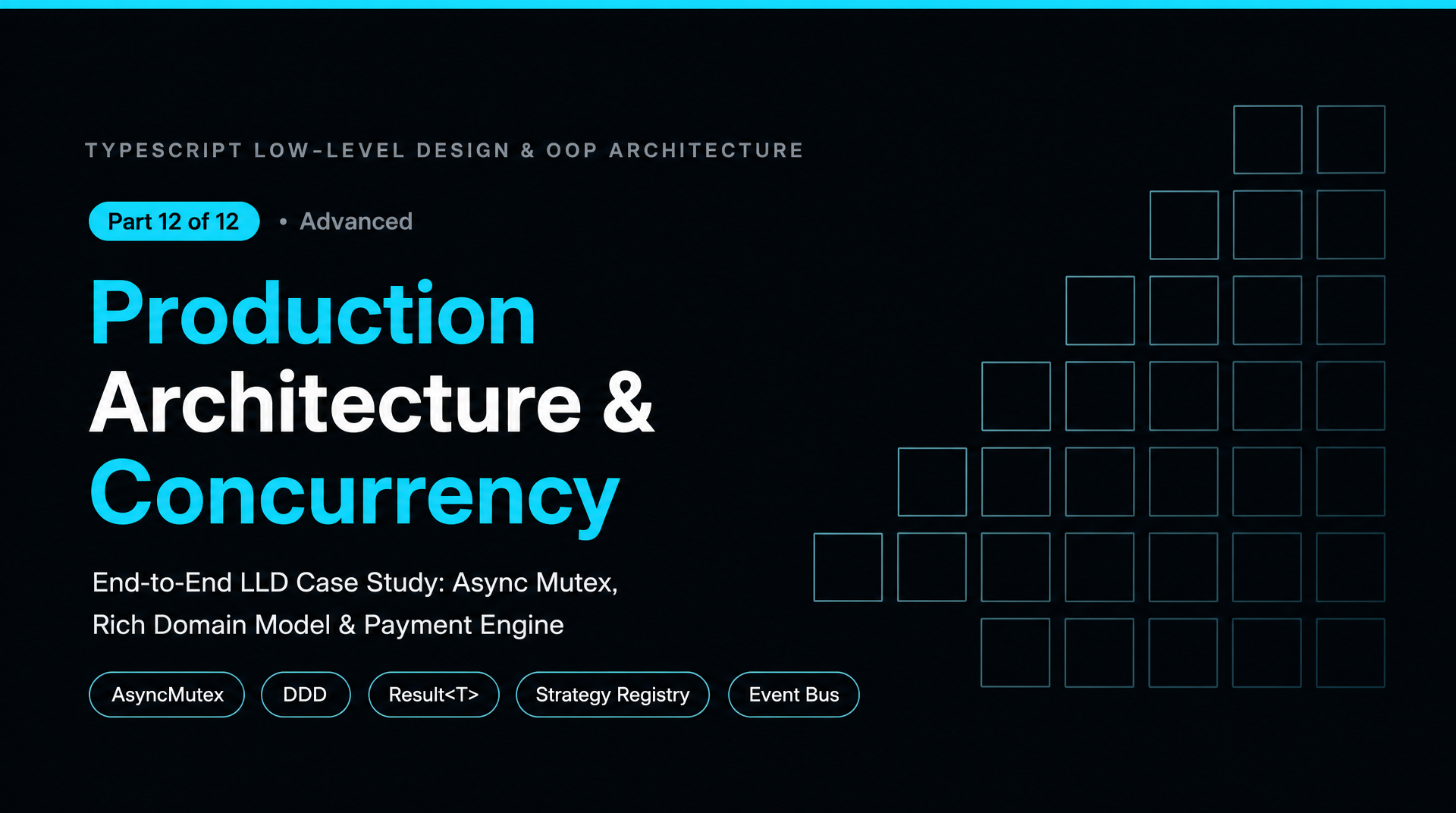 Production Architecture, Concurrency & End-to-End LLD Case Study