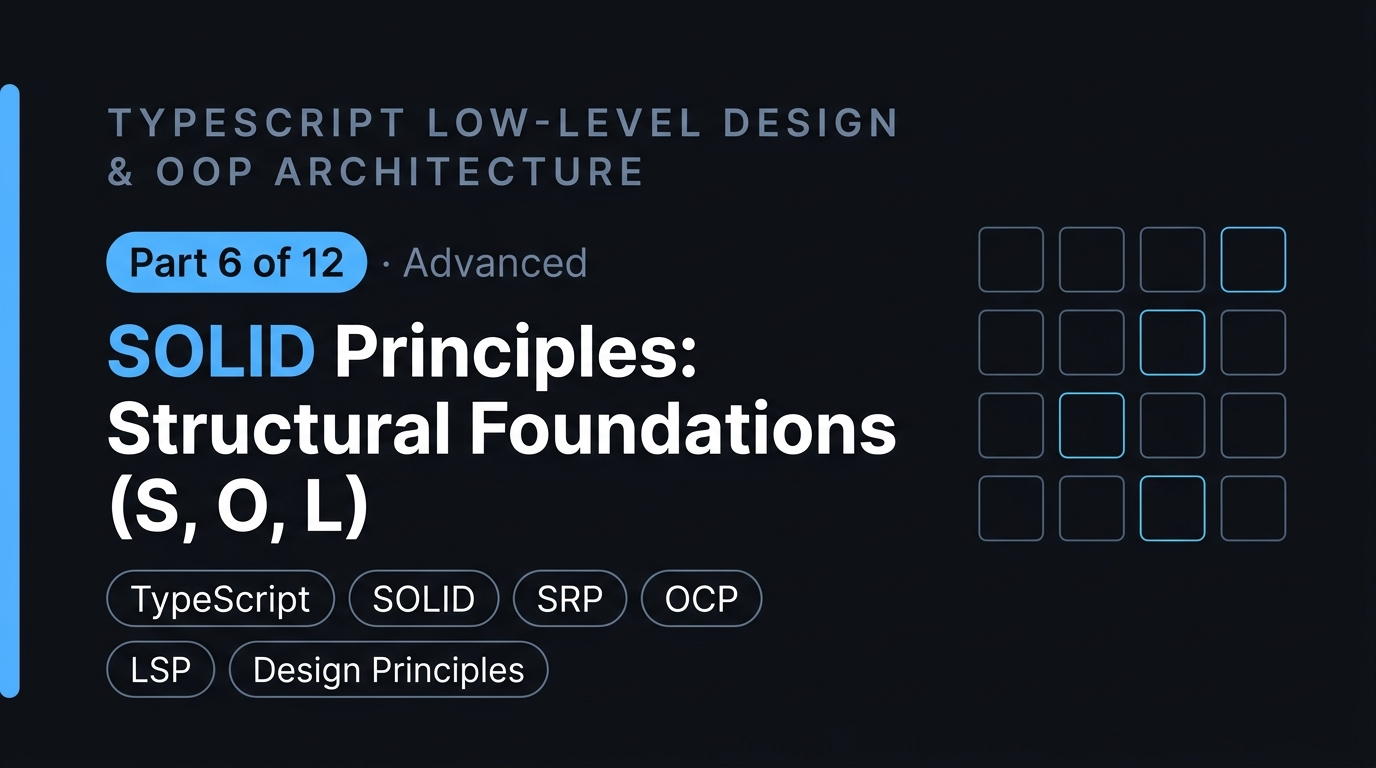 SOLID Principles: Structural Foundations (S, O, L)