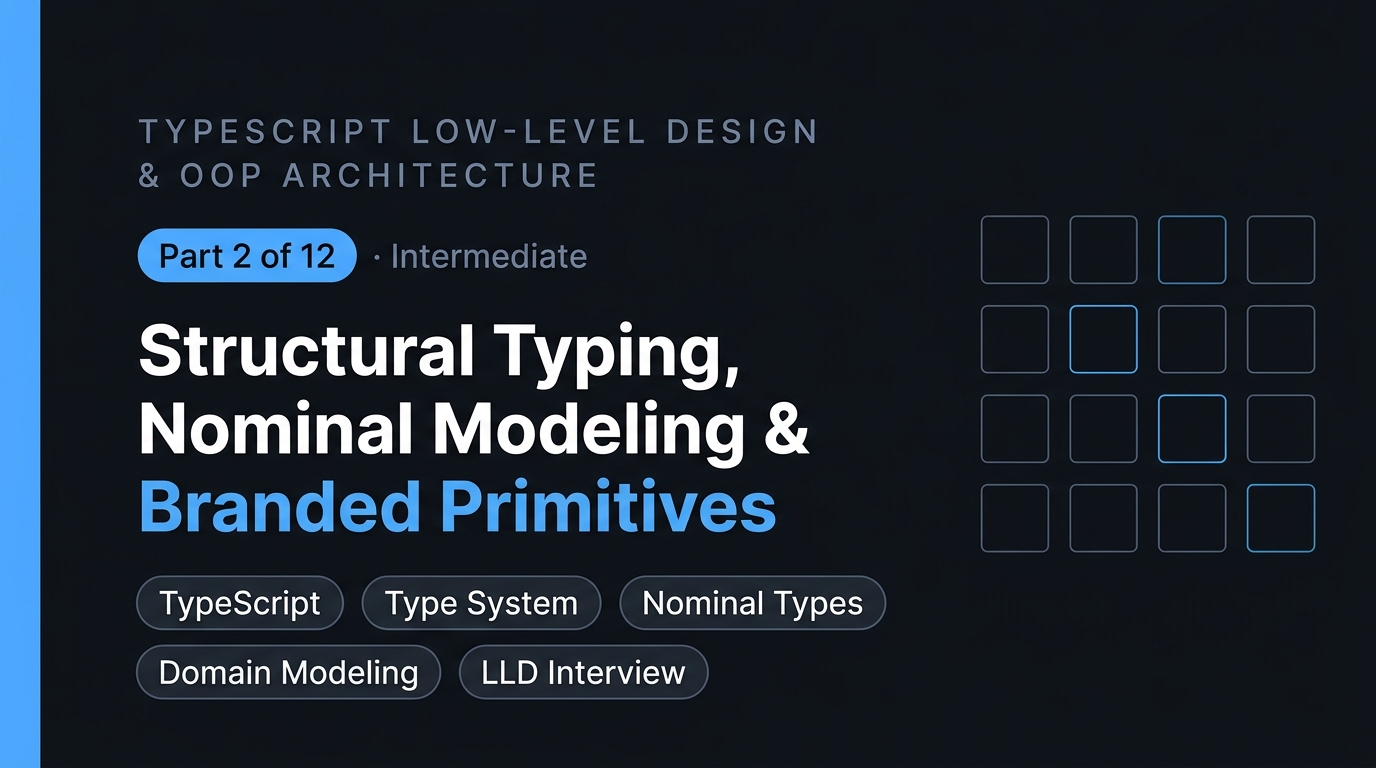 Structural Typing, Nominal Modeling & Branded Primitives